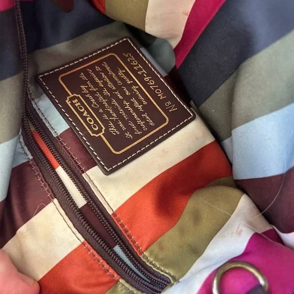 Coach Legacy Lily 65th Anniversary Camel Satchel with Brass Accents - Picture 9 of 11